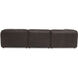 Form XQ Espresso Brown Leather Modular Sectional, Signature